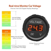 IC-230D Dijital Voltmetre Pano Tip 28mm 6-32V thumbnail 9