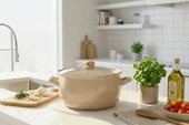 Emaye 24 Cm Bombeli Tencere thumbnail 1