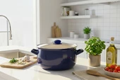 Emaye 24 Cm Bombeli Tencere thumbnail 2