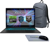 Asus Vivobook V16, Core 7-240H, 64GB RAM, 2TB SSD, RTX5070 GPU, 16" Win11+Office (Çanta&Mouse Hediyeli) thumbnail 1