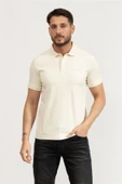 EA7 Polo Yaka Krem T-Shirt thumbnail 1