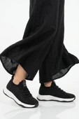 Siyah Anorak Bağcıklı Kadın Sneaker thumbnail 1