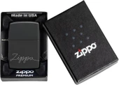 Zippo Logo Black Matte Dizayn Çakmak thumbnail 5