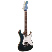 Guson SuperStrat HSS Elektro Gitar Quilted Mavi thumbnail 1