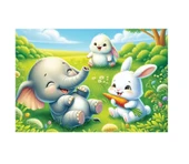 60 Parça Tavşan Puzzle 4789 thumbnail 1