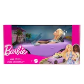 Barbie ve Havalı Arabası - Mor Araba-Mavi Elbiseli thumbnail 1