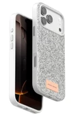 Onegif Apple iPhone 17 Pro Max Bright Simli Kapak - Beyaz thumbnail 1