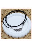 Süet - Antik Gümüş Kadın Choker thumbnail 1