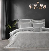 Zebra Casa Lizbon Yatak Seti Gri thumbnail 1