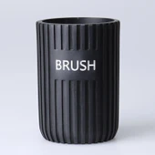 Selim Dekor Grooved Banyo Seti Siyah thumbnail 6