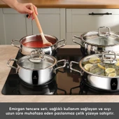 Emsan Emirgan 8 Parça Çelik Tencere Seti thumbnail 2