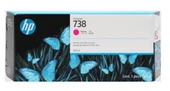 HP 738 Magenta Kırmızı 300ML Plotter Kartuşu 676M7A thumbnail 1
