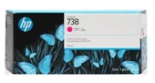 HP 738 Magenta Kırmızı 300ML Plotter Kartuşu 676M7A thumbnail 2