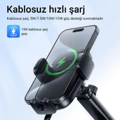 Acefast Basmalı Araç Tutucu Kablosuz Şarj - D49 thumbnail 9