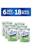 Solo Dev Rulo Bambu Kağıt Havlu 6'lı Set thumbnail 2