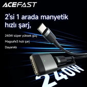 Acefast CtoC Alüminyum Şarj Data Kablosu - C22-05 thumbnail 5