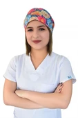 Çiçek Bahçesi Desenli Cerrahi Bone B71 thumbnail 1