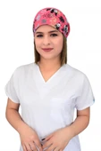 Pembe Panda Desenli Cerrahi Bone B98 thumbnail 1