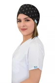 Siyah Çapa Desenli Cerrahi Bone B79 thumbnail 3