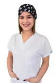 Siyah Kurukafa Desenli Cerrahi Bone B83 thumbnail 1