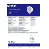 Noas YL04-7002 Sıva Altı Hareket Sensörü 360° thumbnail 2