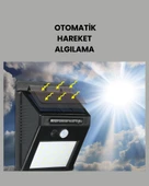 Sensörlü 20 Led Solar Duvar Lambası 3 Metre Algılama Mesafesi thumbnail 3