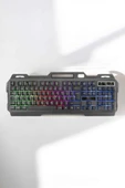 Klavyesi Q Klavye Rgb Işıklı Mouse Hediyeli thumbnail 4