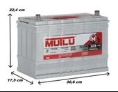 Mutlu 12 V 90 Ah 750 A Akü thumbnail 2