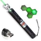 Fithome 100mw Desen Başlıklı Usb Şarjlı Yeşil Lazer Pointer thumbnail 5
