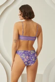 Renkli Çizgi Desenli Tek Üst Bikini thumbnail 4