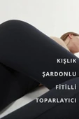 EFTELYA KIŞLIK  Fitilli ŞARDONLU Tayt thumbnail 1