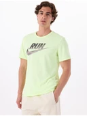NIKE Run Açık Yeşil T-Shirt thumbnail 1