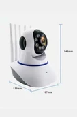 Akıllı Gece Görüşlü Sensörlü Wifi Kamera Telefondan Takip Edilebilir thumbnail 4
