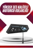 Intercom Bluetooth Kask Kulaklık Motosiklet Kulaklık 5.0 Bluetooth thumbnail 1