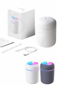 Humidifier LED Işıklı Mini Ortam Oda Kokusu Aromaterapi Buhardanlık thumbnail 3