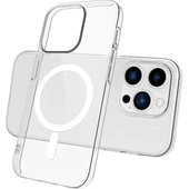İphone 15 Pro Max Magsafe Sert Şeffaf Telefon Kılıfı thumbnail 1