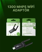 USB 3.0 Wireless Adaptör – 2.4GHz & 5GHz Destekli thumbnail 2