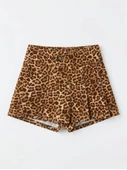 La'ciel Paris Oversize Basic Tshirt ve Leopar Şort Etek thumbnail 2