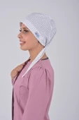 Tesettür Doktor Hemşire Bonesi - Beyaz Yıldız thumbnail 2