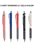 Diamond Versatil Kalem 0.7 mm – 5 Renk (5 Adet) thumbnail 1