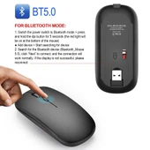 Kablosuz Sessiz Mouse – Ergonomik Wireless Mouse thumbnail 1