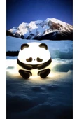 FAMEMUS ACCESSORY Sevimli Panda Gece Lambası Şarjz edebilir thumbnail 2
