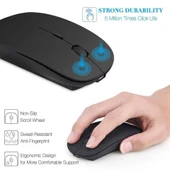 Kablosuz Sessiz Mouse – Ergonomik Wireless Mouse thumbnail 9