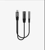 LinkTech A202 USB-C - USB-C & 3,5 mm Kulaklık Jakı Adaptörü thumbnail 1