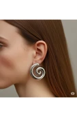 FAMEMUS ACCESSORY Modern Spiral Çelik Küpe thumbnail 3