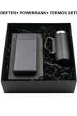 Hediye Defter Mini Termos Powerbank Seti SET T7 thumbnail 1