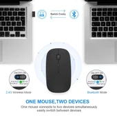 Kablosuz Sessiz Mouse – Ergonomik Wireless Mouse thumbnail 8