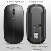 Kablosuz Sessiz Mouse – Ergonomik Wireless Mouse thumbnail 6