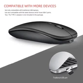 Kablosuz Sessiz Mouse – Ergonomik Wireless Mouse thumbnail 7