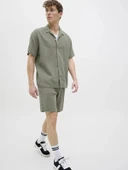 Jack&Jones 12274758 Erkek Sort - Yesil thumbnail 1